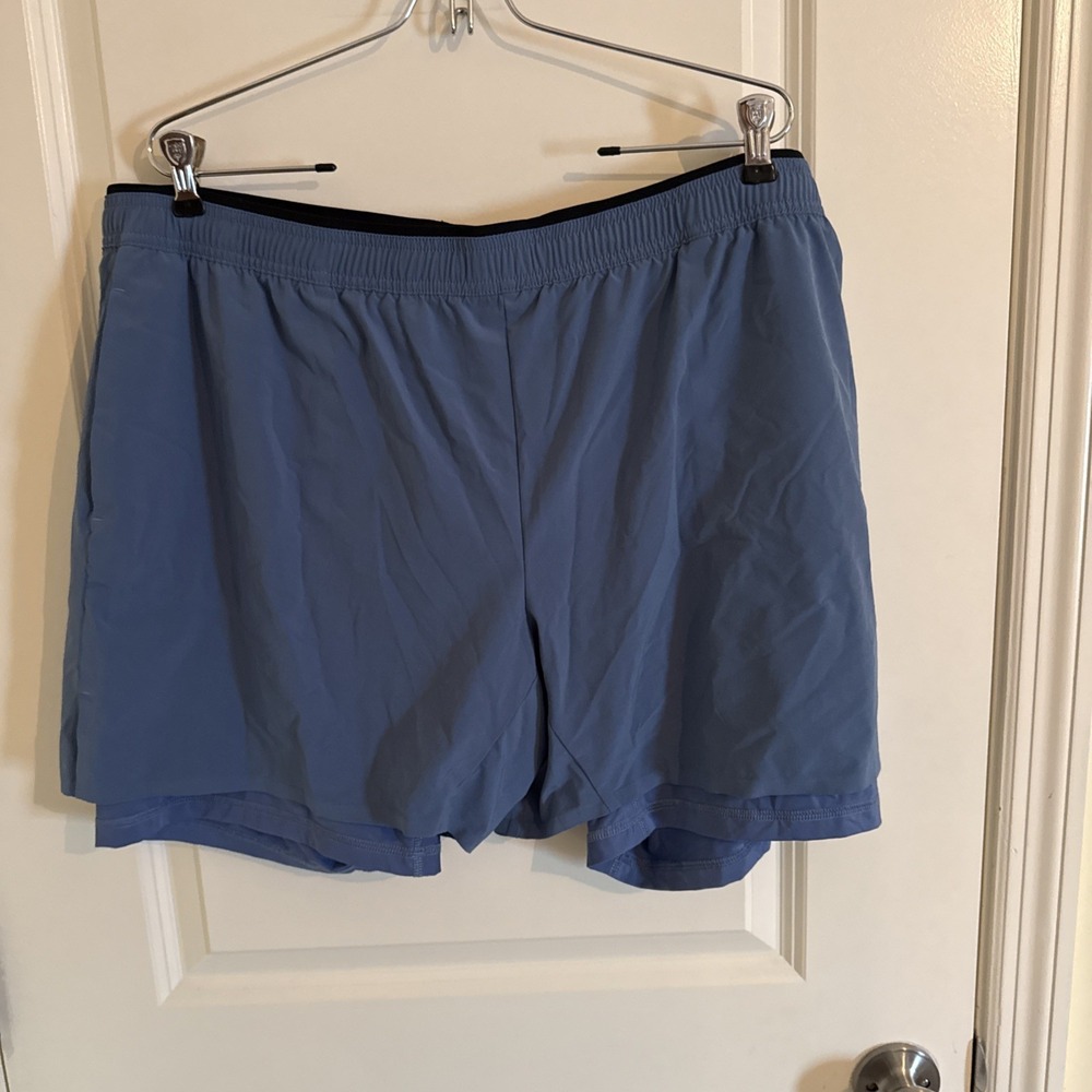 Chubbies Shorts Men's 2XL Blue Drawstring Workout Running Gym 5.5 Inch
